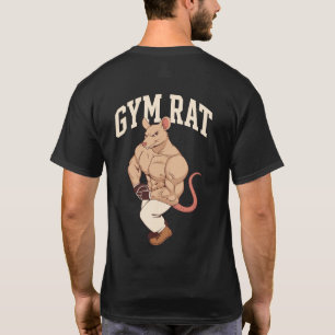 Camiseta Rata de gimnasio divertida rata de gimnasio muscul