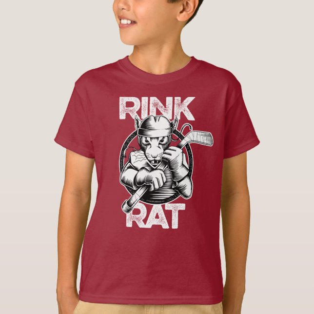 Camiseta Rata de la pista del hockey (Anverso)