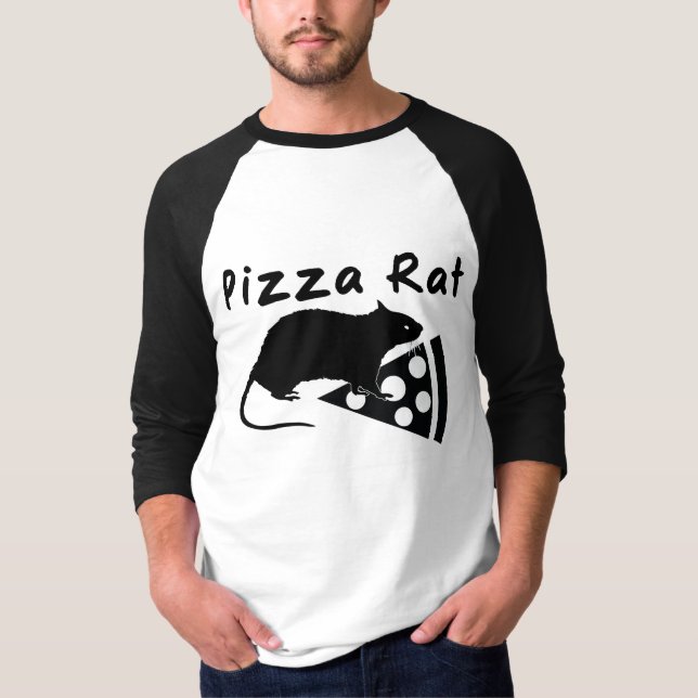 Camiseta Rata de la pizza (Anverso)