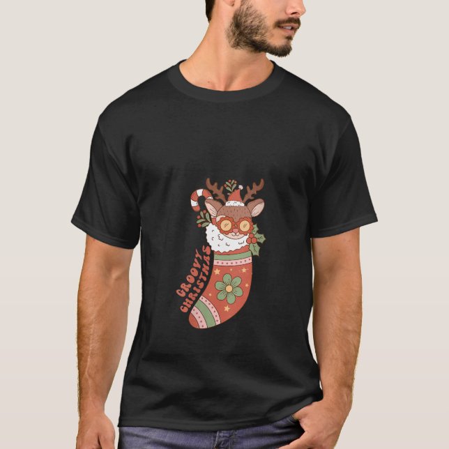 Camiseta Rata de las mujeres de Groovy Navidades (Anverso)