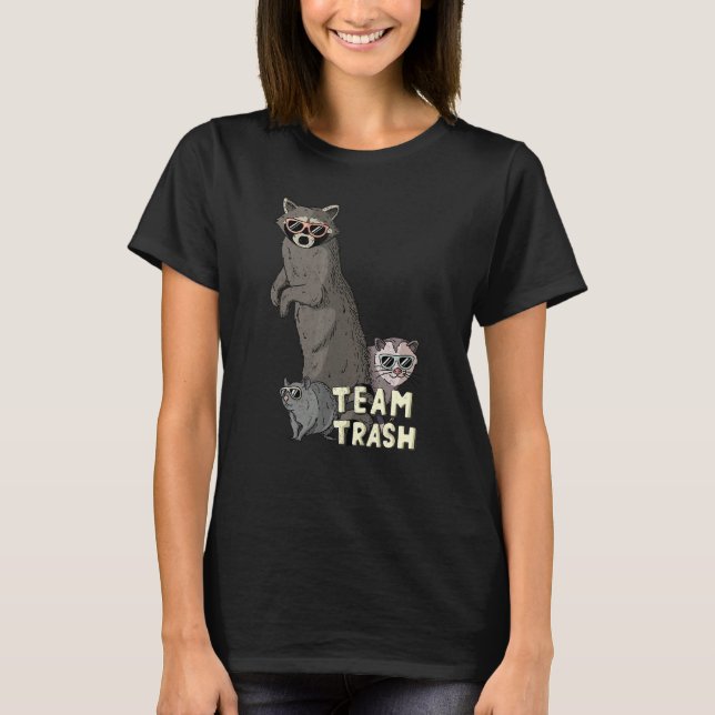 Camiseta Rata de mapache, divertida garganta de animales (Anverso)