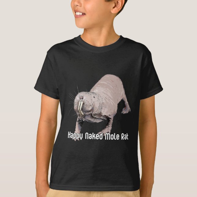 Camiseta Rata de topo feliz de Nekid (Anverso)