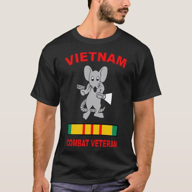 Camiseta Rata de túnel veterano de Vietnam (Anverso)