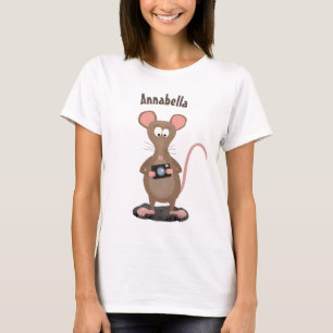 Camiseta Rata divertida con ilustracion de personalizado de
