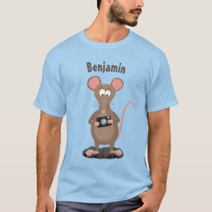 Camiseta Rata divertida con ilustracion de personalizado de