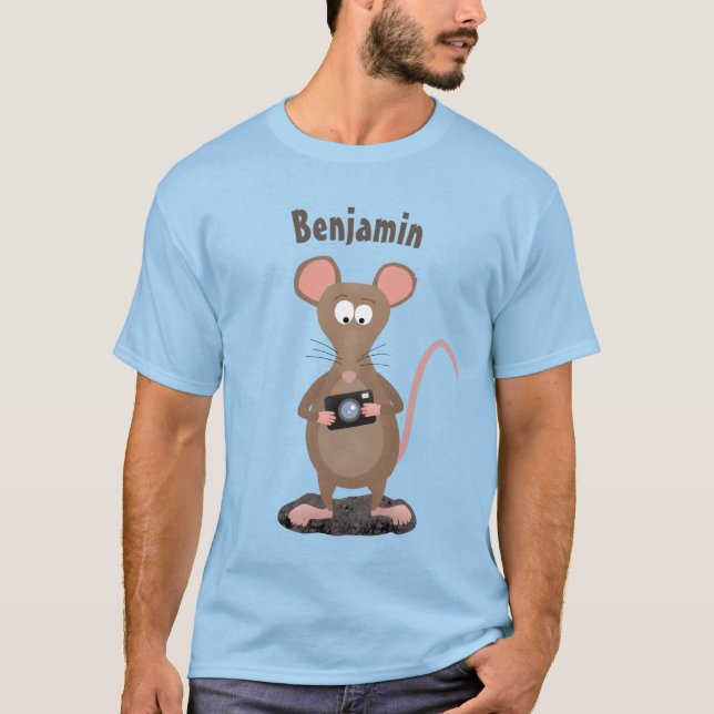 Camiseta Rata divertida con ilustracion de personalizado de (Anverso)