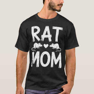 Camiseta Rata Divertida Para Mujeres Chicas Mamá Roedor Rat