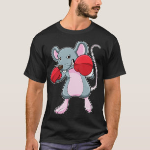 Camiseta Rata en boxeo con guantes de boxeo