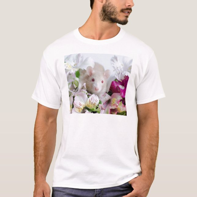 Camiseta Rata en flores (Anverso)