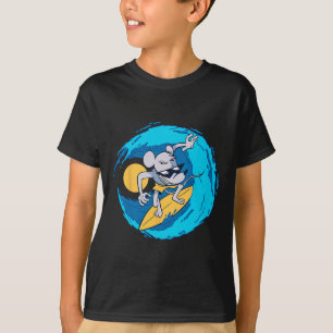 Camiseta Rata en tabla de surf Divertido amante del surf Ve