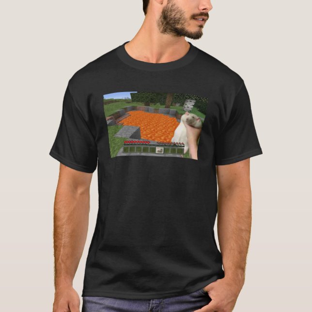 Camiseta Rata Grasa Cuta Agarrada Meme (Anverso)