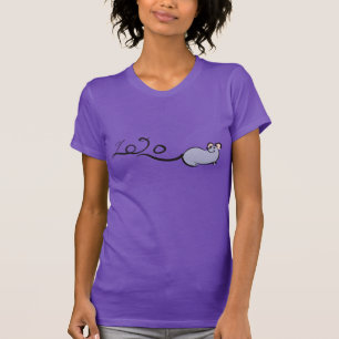 Camiseta Rata lunar del ratón mate Personalizado Año nuev