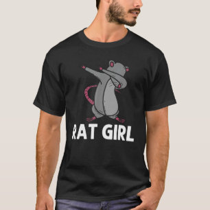 Camiseta Rata Para Chicas Niños Dabbing Black Brown Rodent 