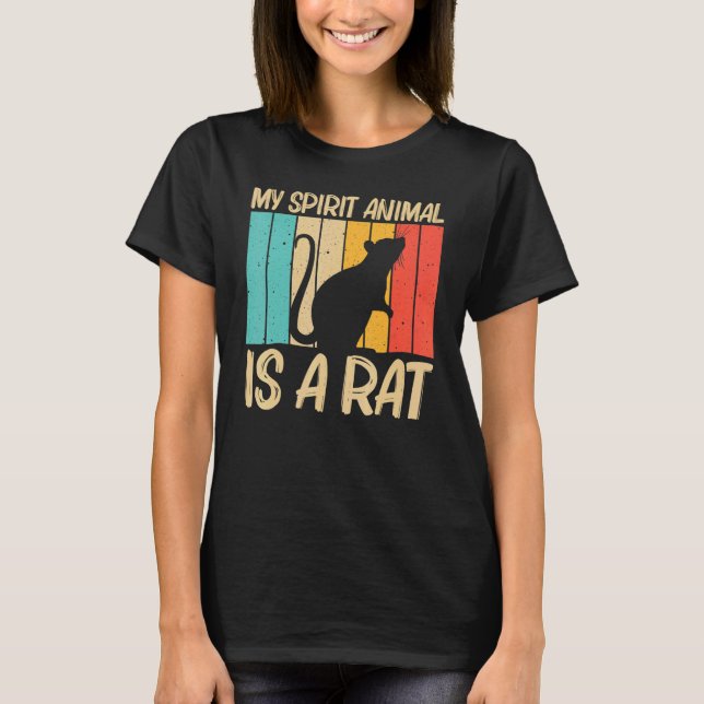 Camiseta Rata Para Hombres Mujeres Mascota De Ratón Rodent  (Anverso)