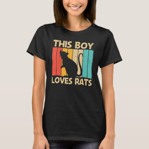Camiseta Rata Para Niños Ratones Mascota Rodent Rat