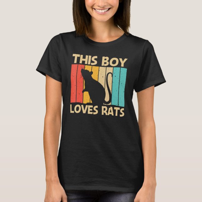 Camiseta Rata Para Niños Ratones Mascota Rodent Rat (Anverso)