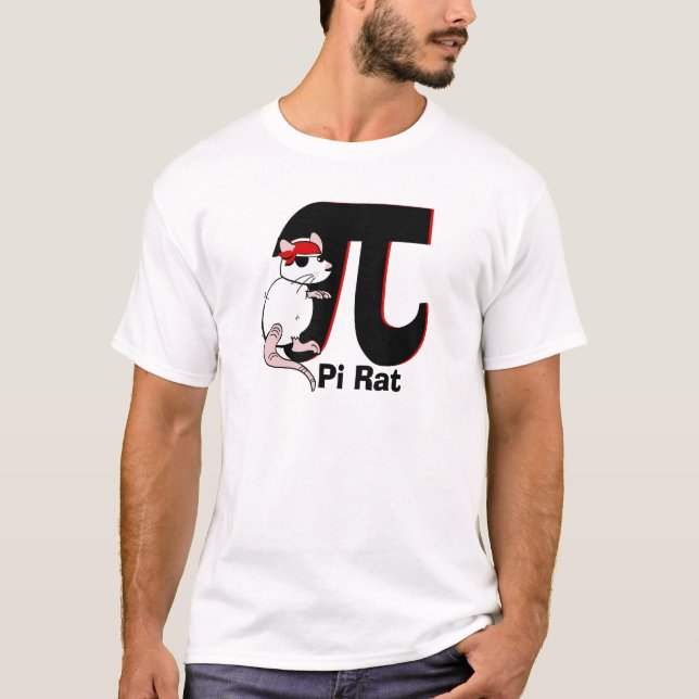 Camiseta Rata pirata de Pi Day (Anverso)