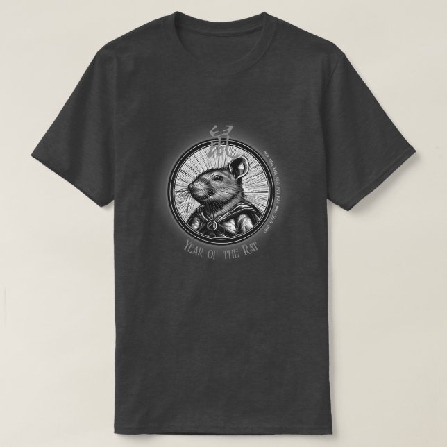 Camiseta "Rata" zodiaca china (Diseño del anverso)