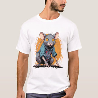 Camiseta rata zombie