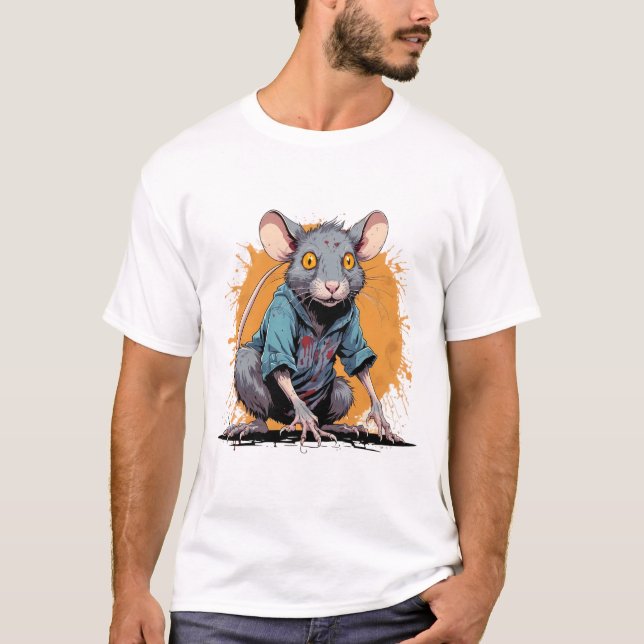 Camiseta rata zombie (Anverso)