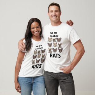 Camiseta Ratas Animal Estamos En Charla Ratas Divertidas