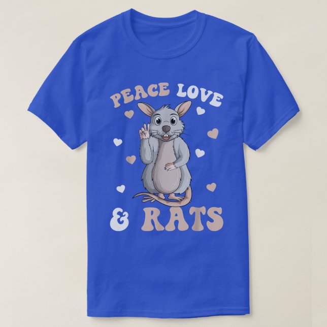 Camiseta Ratas de amor por la paz Rat femenino Chicas (Diseño del anverso)