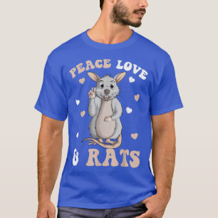 Camiseta Ratas de amor por la paz Rat femenino Chicas