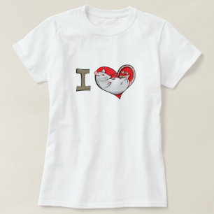 Camiseta Ratas del corazón I (albino)