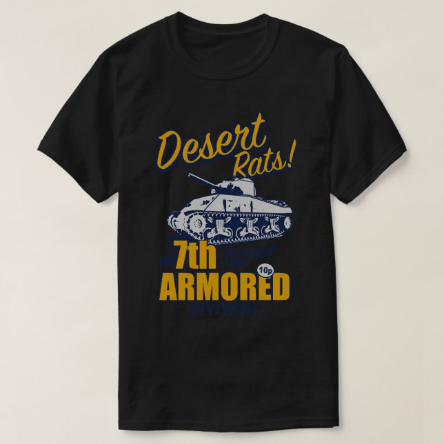 Camiseta Ratas del desierto de la Segunda Guerra Mundial (Diseño del anverso)
