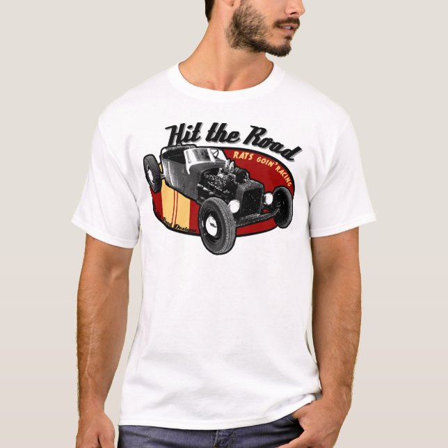 Camiseta Ratas van a correr (Anverso)