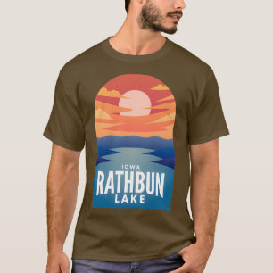 Camiseta Rathbun Lake IA Retro Sunset