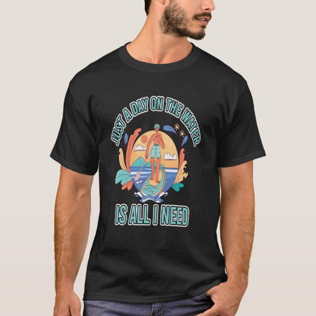 Camiseta Rather be paddling find me on the board summer vac (Anverso)
