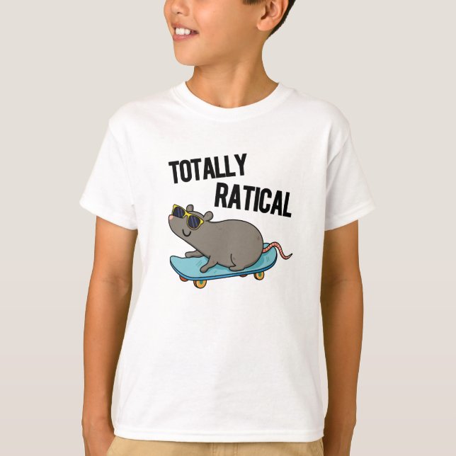 Camiseta Ratical Totalmente Gracioso Rat Pun (Anverso)