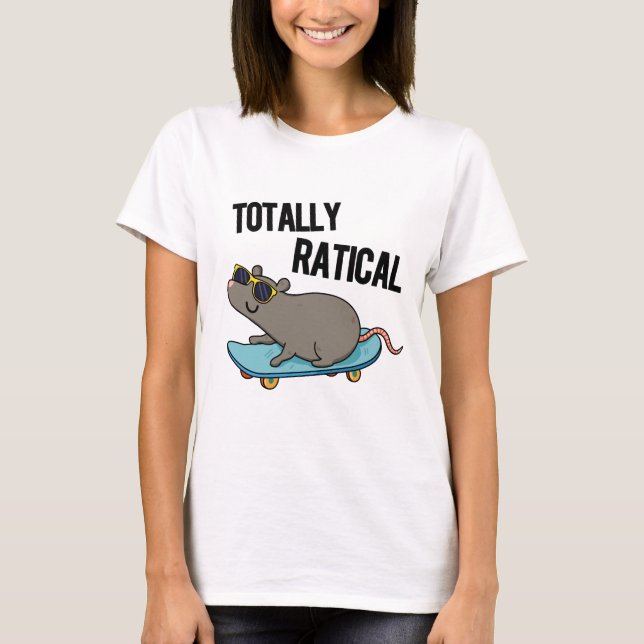 Camiseta Ratical Totalmente Gracioso Rat Pun (Anverso)