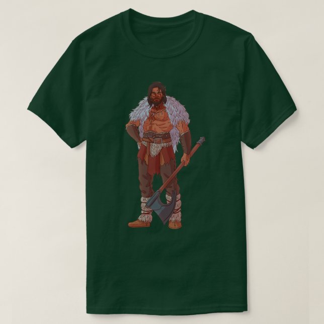Camiseta Ratk, el bárbaro (Diseño del anverso)