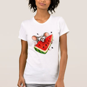 Camiseta Ratón alegre come sandía