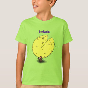 Camiseta Ratón blanco con ilustracion personalizado de ques