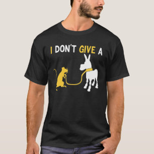 Camiseta ratón caminando un burro no le doy a las ratas 2