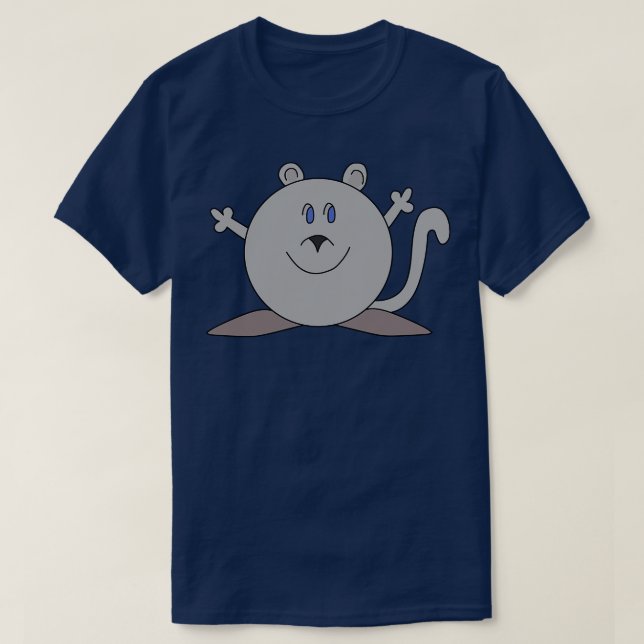 Camiseta Ratón Chubby Feliz (Diseño del anverso)