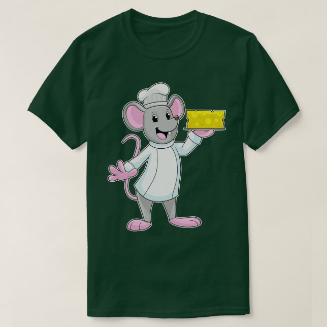 Camiseta Ratón cocinado con queso (Diseño del anverso)