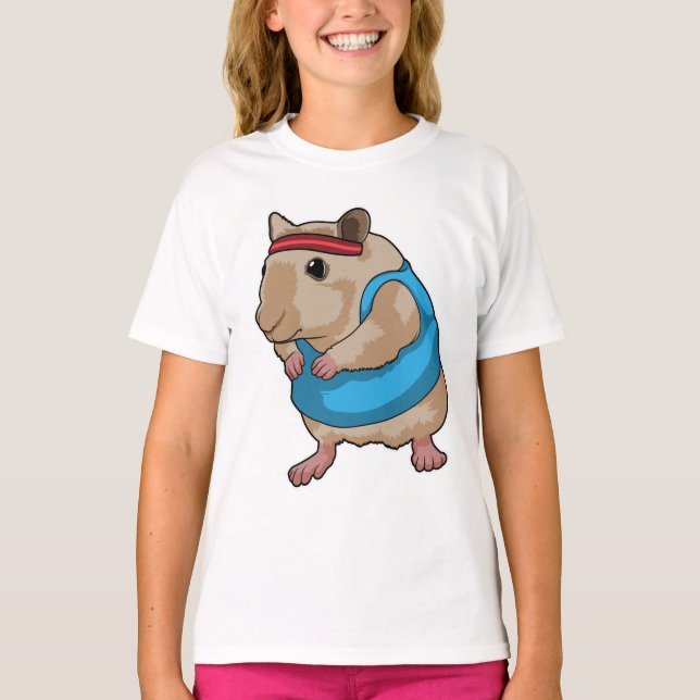 Camiseta Ratón como corredora con banda de cabeza (Anverso)