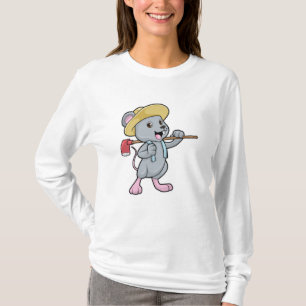 Camiseta Ratón como granjero con hacha y Gorra