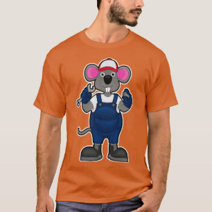 Camiseta Ratón como mecánico con protector de tornillo