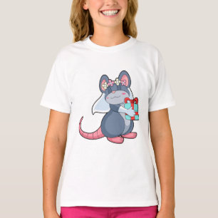 Camiseta Ratón como Novia con Velo & Regalo.PNG