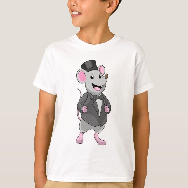 Camiseta Ratón como novio con cinta (Anverso)
