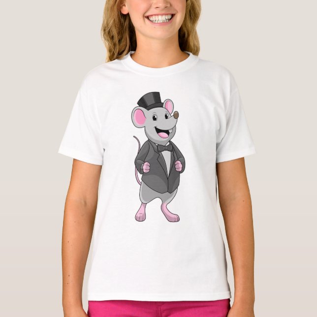 Camiseta Ratón como novio con cinta (Anverso)