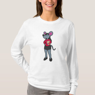 Camiseta Ratón como secretario con Bloc de notas