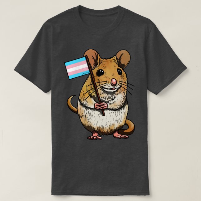 Camiseta Ratón con bandera transversal (Diseño del anverso)