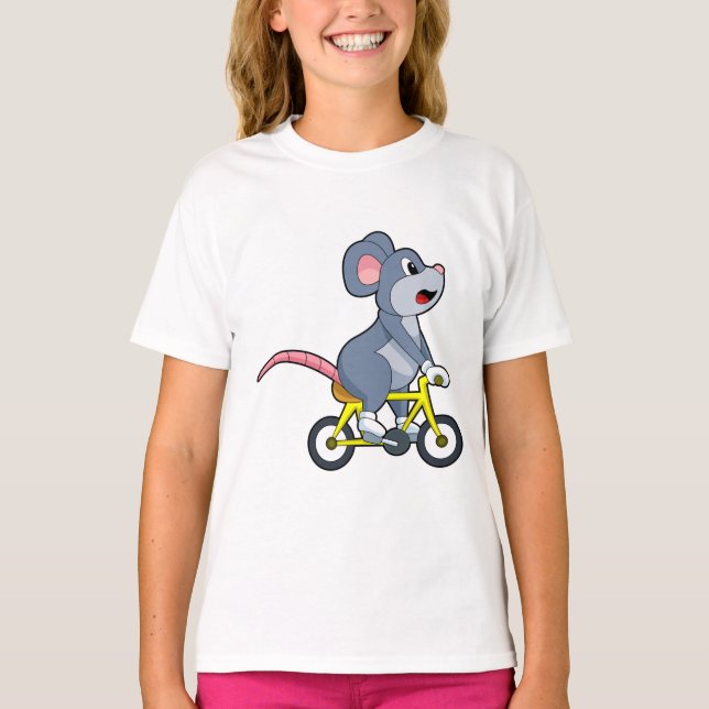 Camiseta Ratón con bicicleta (Anverso)