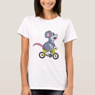 Camiseta Ratón con bicicleta